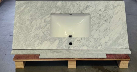 48 inch Carrara Marble countertop with sink