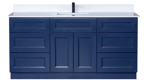 66" Blue Bath Vanity