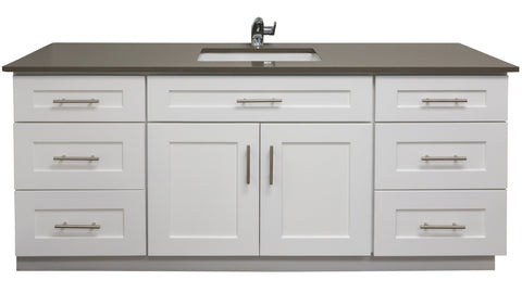 72 Inch Bathroom Vanity Single Sink in White