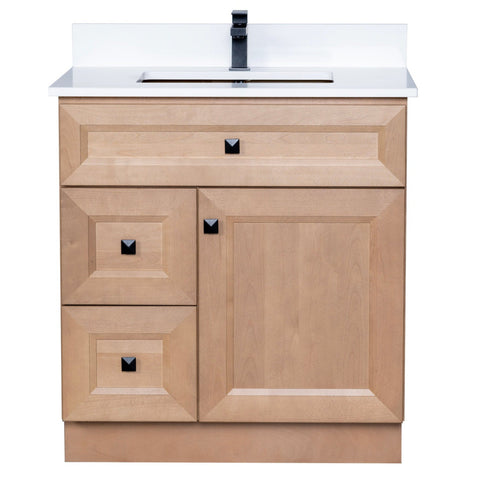 Solid Wood Bathroom Vanity 30 Inch