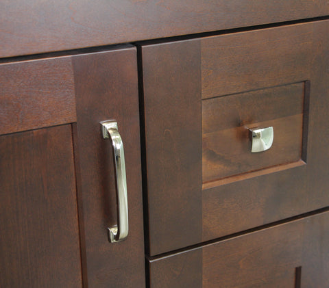 Dark-wood Cabinet with Chrome Hardware