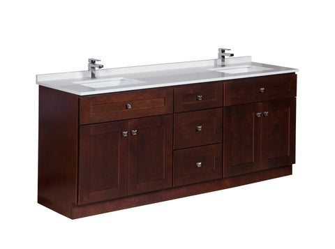 78 inch Bathroom Cabinet in Java