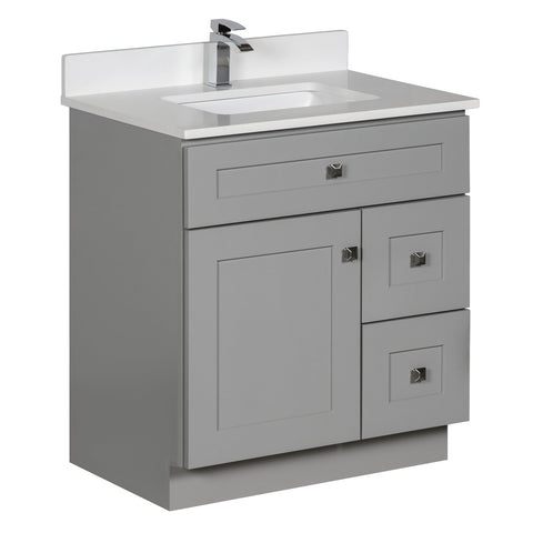 30 inch Grey Bathroom Vanity