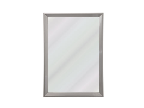 Brushed Nickel Frame Bathroom Wall Mirror
