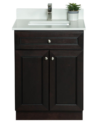 Espresso Bathroom Floor Cabinet