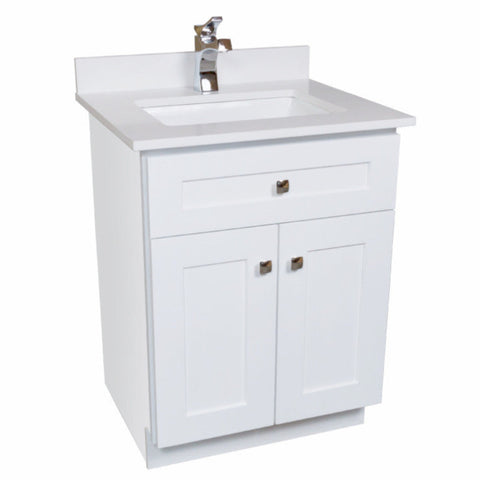 24 Bathroom Vanity in White