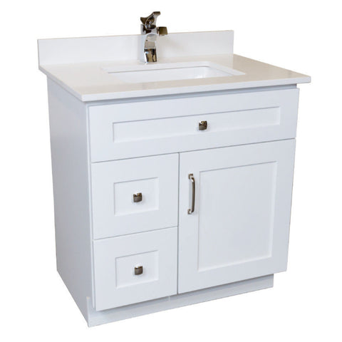 30 Vanity in White