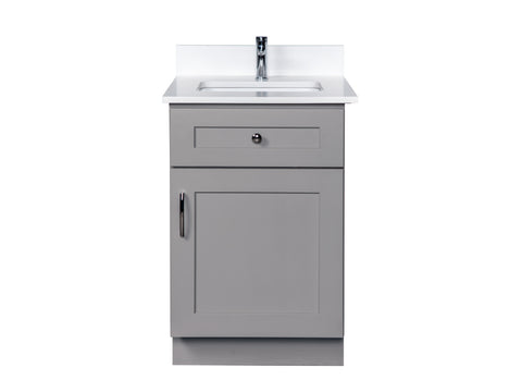 21" Grey Bathroom Cabinet