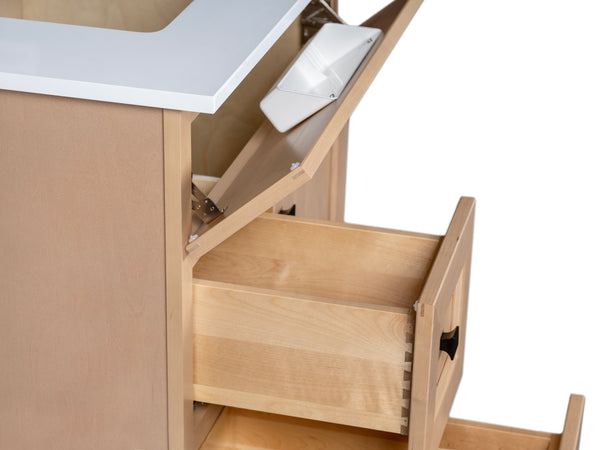 30 in Vanity Cabinet with Ample Storage Space