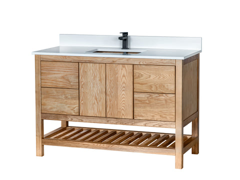 54Inch Single Sink Bathroom Vanity