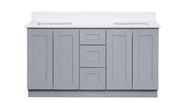 Grey Double Sink Vanty