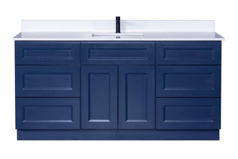 66" Blue Bath Vanity