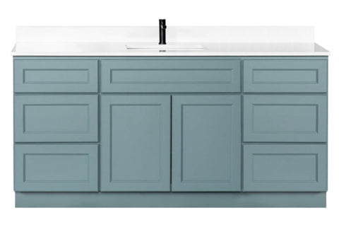 66 in Sage Bathroom Vanity with Sink