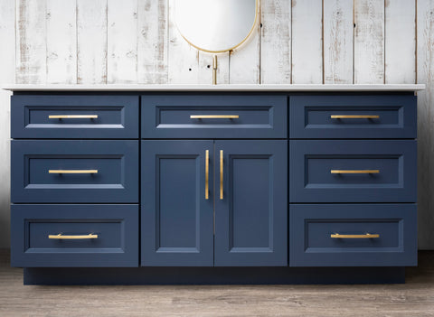 66" Single Sink Bathroom Vanity in Blue