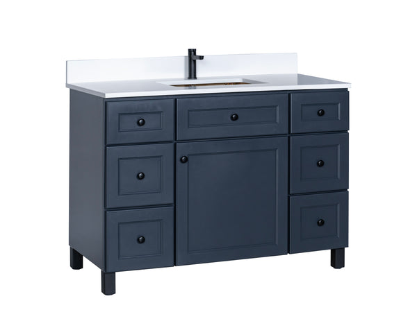 45" Bathroom Vanity in Charcoal Grey with Legs