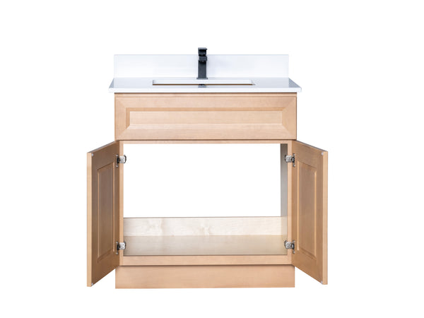 Open Back Bathroom Vanity