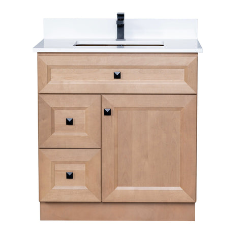 Solid Wood Bathroom Vanity 30 Inch