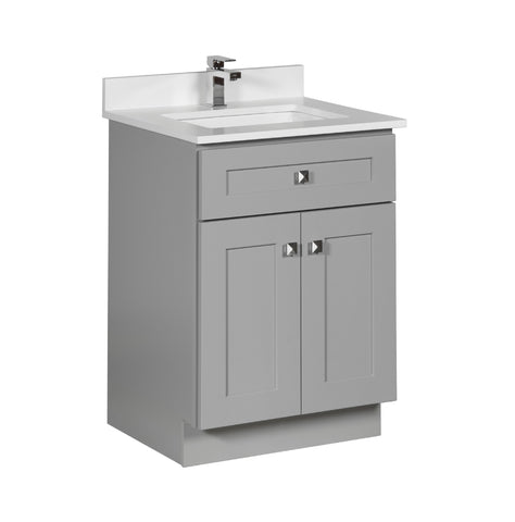 24 inch Bathroom Cabinet in Grey Shaker