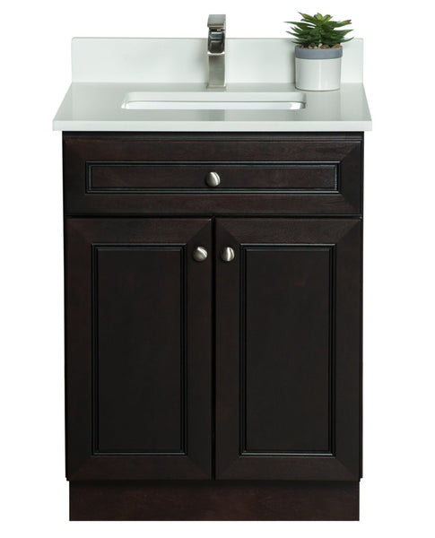 Espresso Bathroom Floor Cabinet