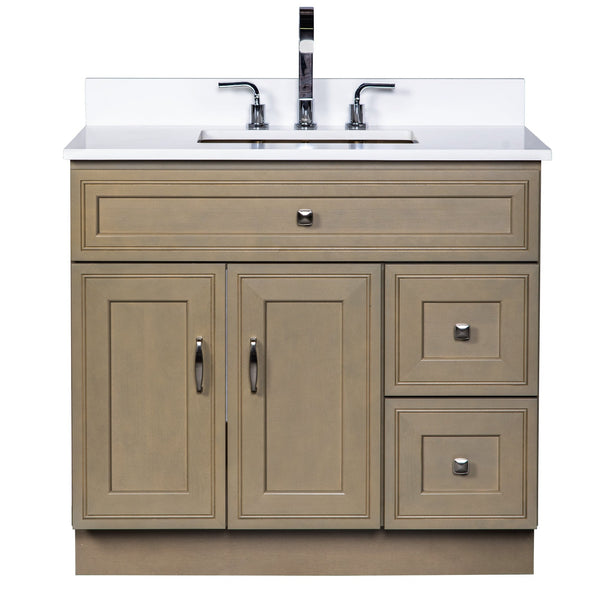 36" Bathroom Cabinet in Warm Hazel. 