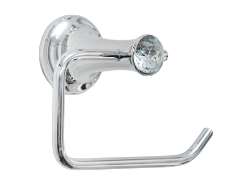 Toilet Paper Holder with White Crystal
